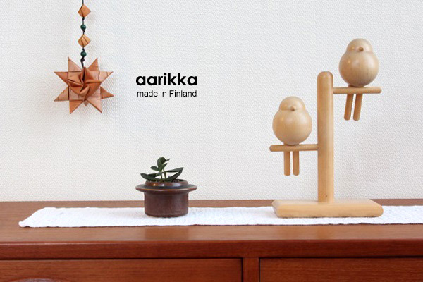 aarikka アーリッカ 鳥のオブジェ / 木製