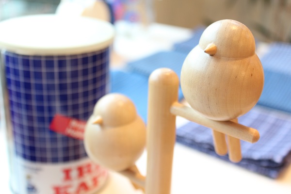 アーリッカ（aarikka)鳥の置物②/ヴィンテージ品 aarikka/アーリッカ 鳥のオブジェ(2)訳あり - 北欧ヴィンテージ