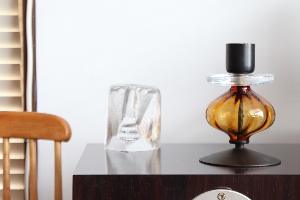 刻印入り】エリックホグラン Erik Hoglund キャンドルスタンド 02 美品