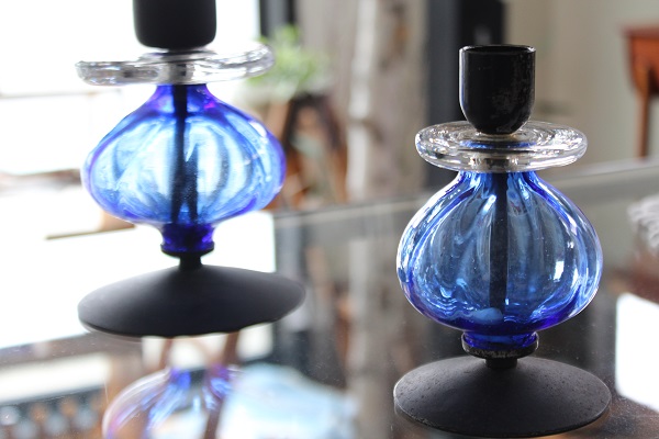 Erik Hoglund エリック・ホグラン キャンドルスタンド 燭台（ブルー