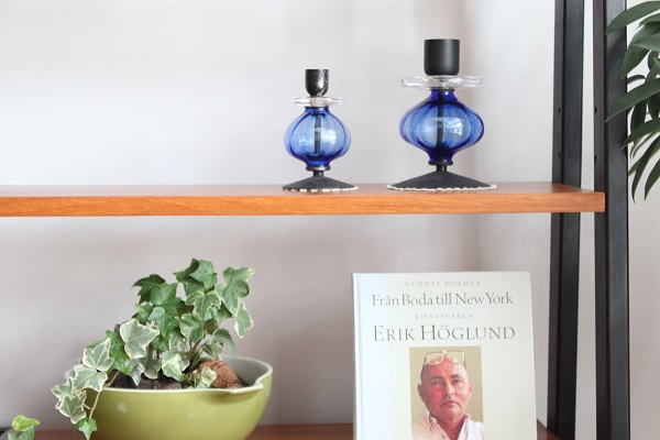 Erik Hoglund エリック・ホグラン キャンドルスタンド 燭台（ブルー