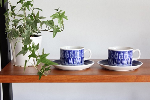 GEFLE / Upsala Ekeby Hyacint ヒヤシンス / カップ＆ソーサー(No.1)