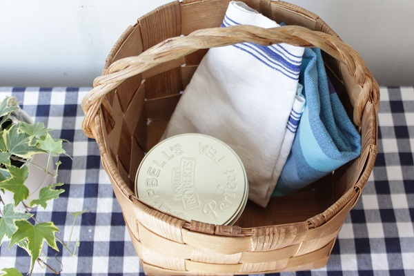 北欧ビンテージ バスケット モミの木バスケット M / フィンランド