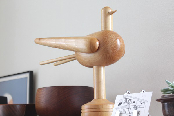 希少なaarikka 鳥のオブジェ aarikka アーリッカ 鳥のオブジェ - 北欧