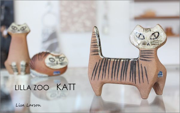 日本製 Lisa Larson リサラーソン 小さな動物園 Lilla Zoo 猫 s3