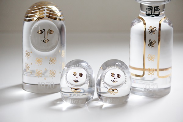 Kosta Boda Familjen / 1972年 双子のLisa&Lars 2個セット