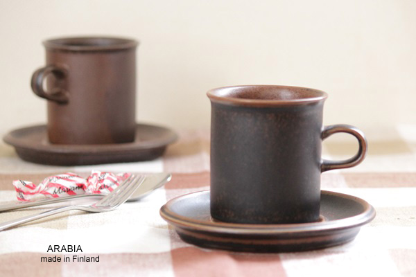 ARABIA ルスカ コーヒーカップ＆ソーサー160ml/No.2