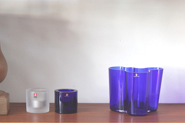 コケダマ  AALTO フラワーベース コバルトブルー iittala イッタラ Alvar Aalto / Vase H 95mm(コバルトブルー)