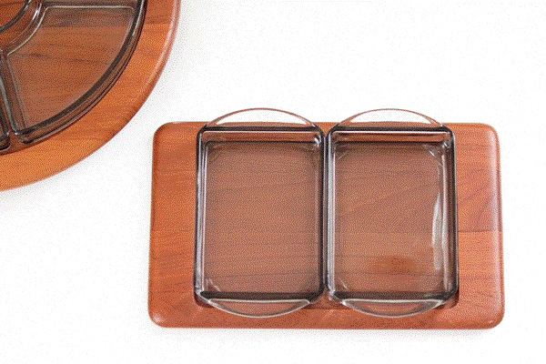 北欧ビンテージ トレイ&ガラス容器 Digsmed Denmark