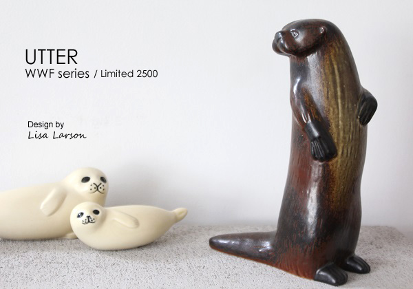 Utrotningshotade Djur Utter カワウソ（WWFスタンプ）