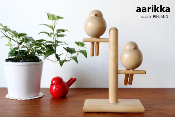 aarikka アーリッカ 鳥のオブジェ / 木製